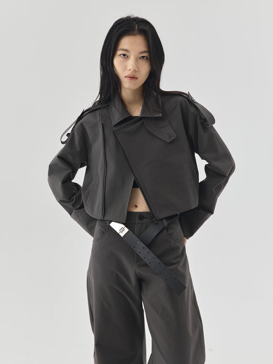 High Waist Curved Pants