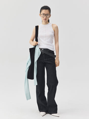 3D Form Raw Denim Jeans