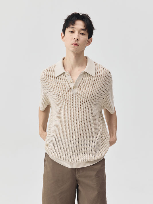 Knitted Polo Shirt