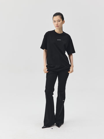 Slogan Print Boxy-Fit T-Shirt
