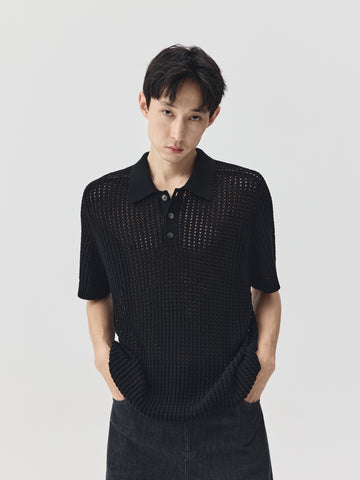 Knitted Polo Shirt