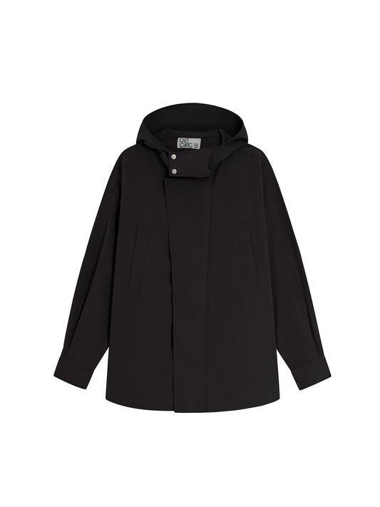 Washed Workwear Style Long Jacket