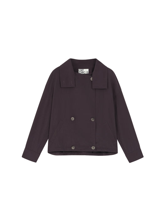 Double Breasted Cropped Jacket