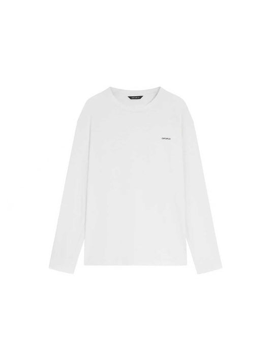 Slub Cotton Logo Long-Sleeve T-Shirt